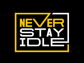 NEVER STAY idle logo design by akilis13