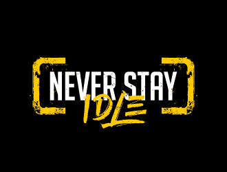 NEVER STAY idle logo design by akilis13