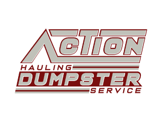 ACTION HAULING DUMPSTER SERVICE logo design by nona