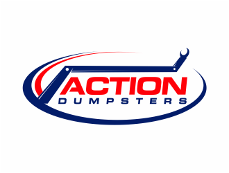 ACTION HAULING DUMPSTER SERVICE logo design by mutafailan