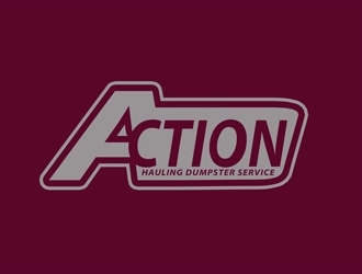 ACTION HAULING DUMPSTER SERVICE logo design by bougalla005