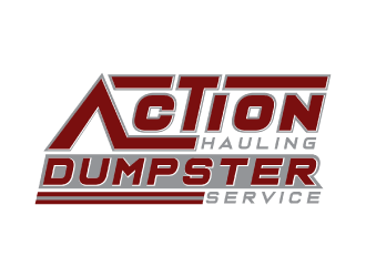 ACTION HAULING DUMPSTER SERVICE logo design by nona