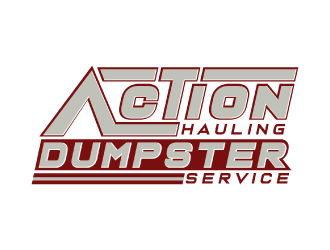 ACTION HAULING DUMPSTER SERVICE logo design by nona