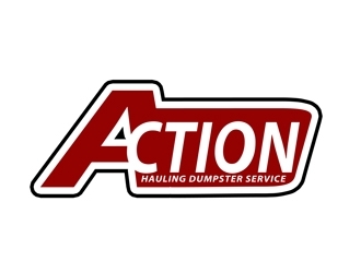 ACTION HAULING DUMPSTER SERVICE logo design by bougalla005