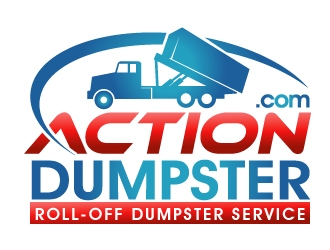 ACTION HAULING DUMPSTER SERVICE logo design by PMG