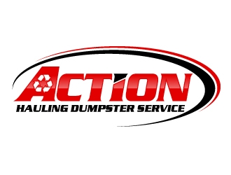 ACTION HAULING DUMPSTER SERVICE logo design by jaize