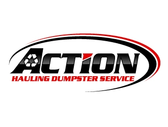 ACTION HAULING DUMPSTER SERVICE logo design by jaize