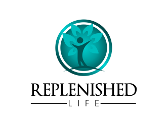 Replenished Life logo design by JessicaLopes
