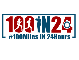 100 Miles In 24 Hours logo design by yaya2a