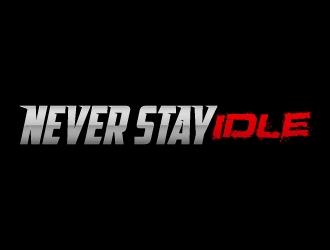 NEVER STAY idle logo design by LogOExperT