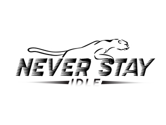 NEVER STAY idle logo design by Roma