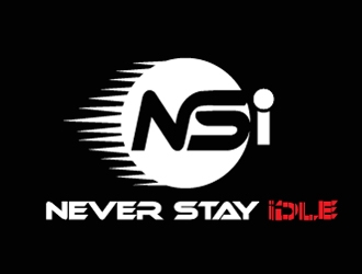 NEVER STAY idle logo design by ZQDesigns