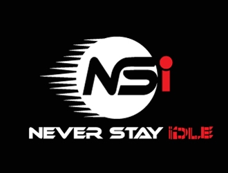 NEVER STAY idle logo design by ZQDesigns