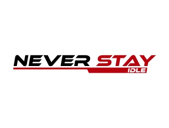 NEVER STAY idle logo design by Aelius