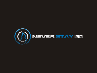 NEVER STAY idle logo design by bunda_shaquilla