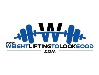 www.weightliftingtolookgood.com logo design by shravya