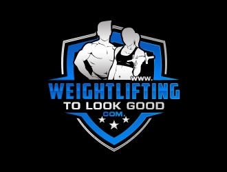 www.weightliftingtolookgood.com logo design by Benok