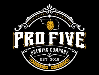 Pro Five Brewing Company logo design by jaize