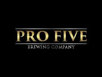 Pro Five Brewing Company logo design by giphone