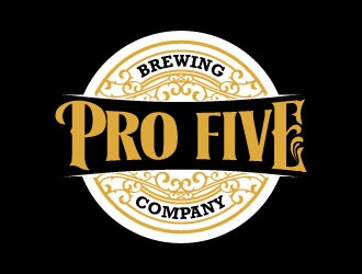 Pro Five Brewing Company logo design by daywalker