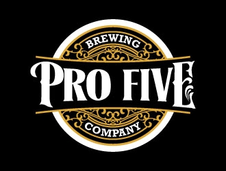 Pro Five Brewing Company logo design by daywalker