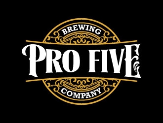 Pro Five Brewing Company logo design by daywalker