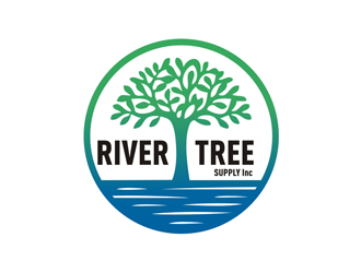River Tree Supply Inc  (Veteran Owned and Operated) logo design by logolady