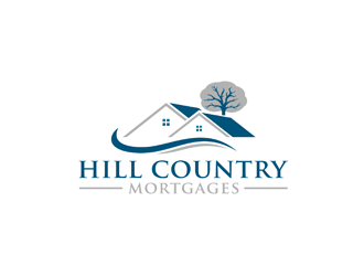 Hill Country Mortgages logo design by bomie
