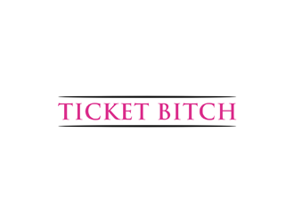 Ticket Bitch logo design by johana