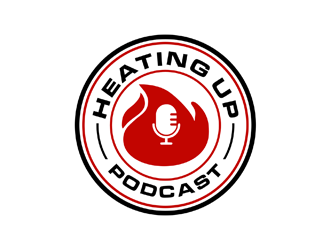 Heating Up (Podcast) logo design by johana
