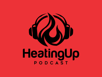 Heating Up (Podcast) logo design by AisRafa
