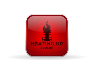 Heating Up (Podcast) logo design by naldart