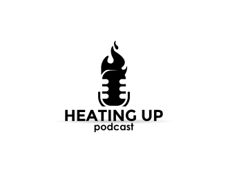 Heating Up (Podcast) logo design by naldart