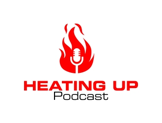 Heating Up (Podcast) logo design by mckris