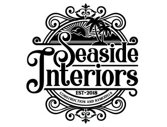 Seaside Interiors logo design by Godvibes