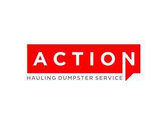 ACTION HAULING DUMPSTER SERVICE logo design by logitec