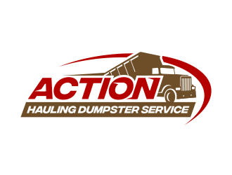 ACTION HAULING DUMPSTER SERVICE logo design by ingepro