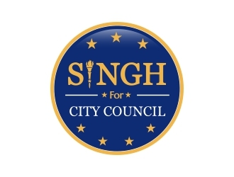 Singh for City Council logo design by lif48