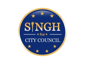 Singh for City Council logo design by lif48