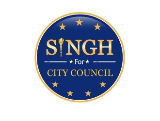 Singh for City Council logo design by lif48