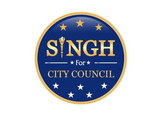 Singh for City Council logo design by lif48