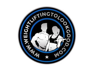 www.weightliftingtolookgood.com logo design by Benok