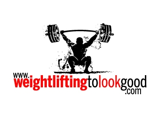 www.weightliftingtolookgood.com logo design by ElonStark