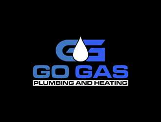 Go Gas plumbing and heating logo design by johana