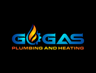 Go Gas plumbing and heating logo design by hidro