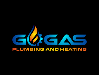 Go Gas plumbing and heating logo design by hidro