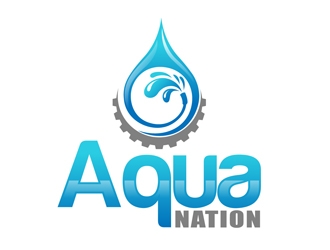 Aqua Nation  logo design by DreamLogoDesign