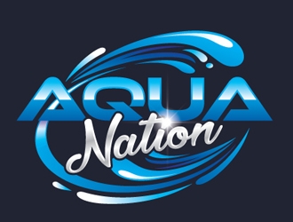 Aqua Nation  logo design by logoguy
