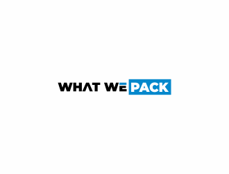 What We Pack logo design by haidar