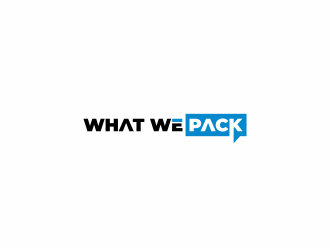 What We Pack logo design by haidar